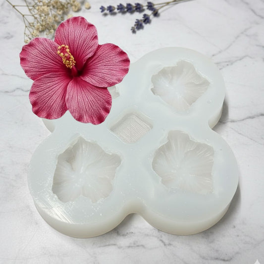 4 Cavity Hibiscus Fower Mold CFM348