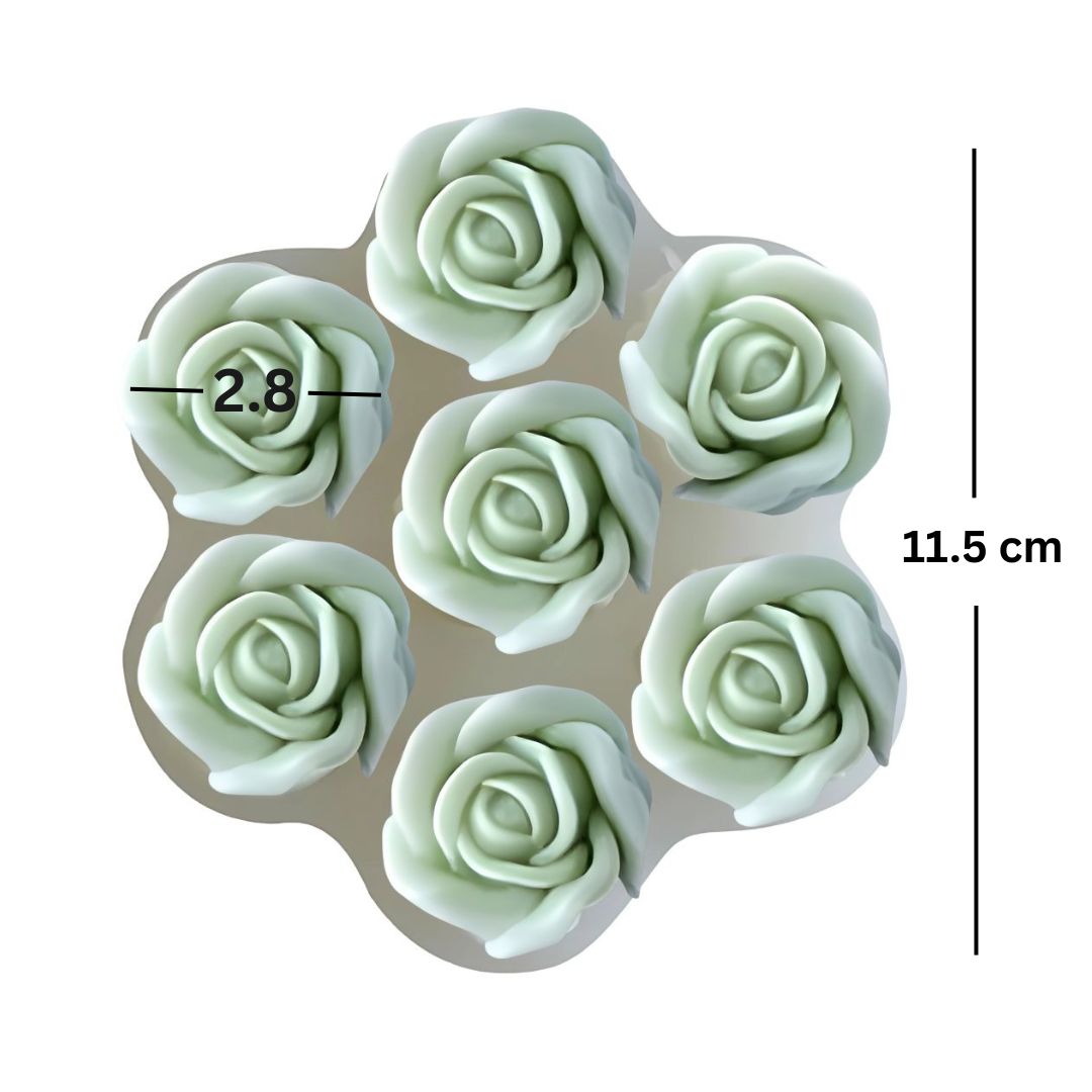 7 Roses Mold WCM667
