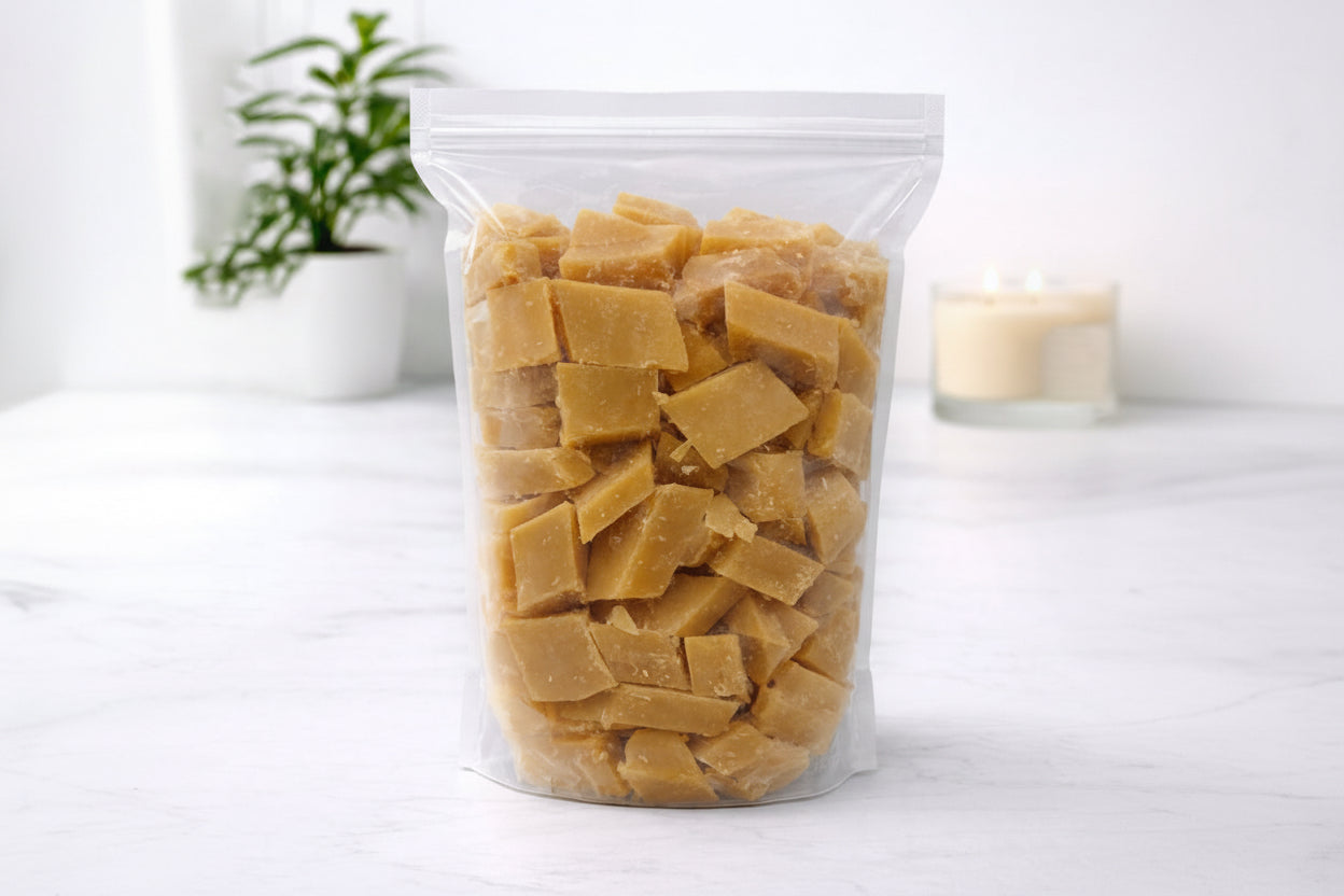 Natural yellow beeswax WX001 for handmade candles and crafts